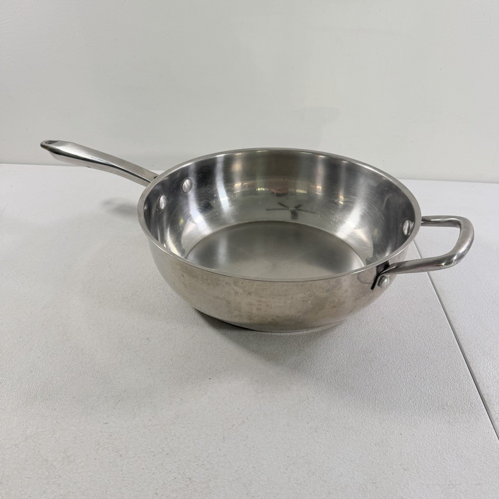 WOLFGANG PUCK Stainless Steel Bistro Elite Collection 5qt Essentials Pan Skillet